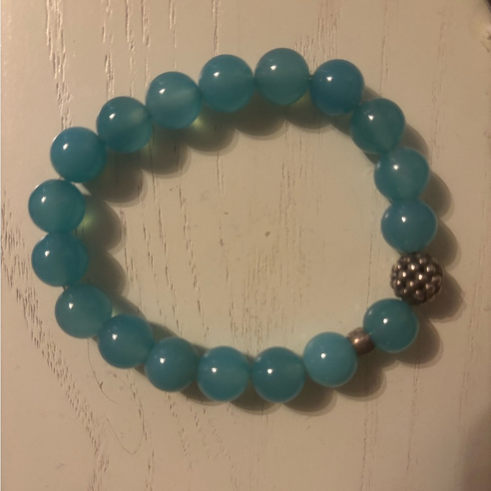 Lagos Silver Station Bead Bracelet